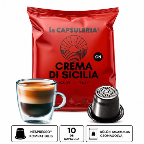   Crema di Sicilia kávé – (10 db tasak) Nespresso®-val kompatibilis kapszulák*