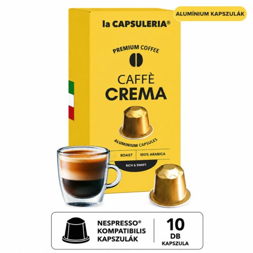   Caffe Crema - Nespresso®-val kompatibilis alumínium kapszulák