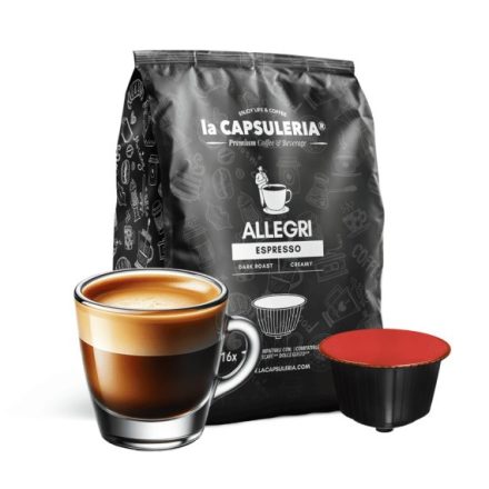 Allegri Espresso Coffee (16 db/csomag) – Nescafé Dolce Gusto®-val* kompatibilis kapszulák
